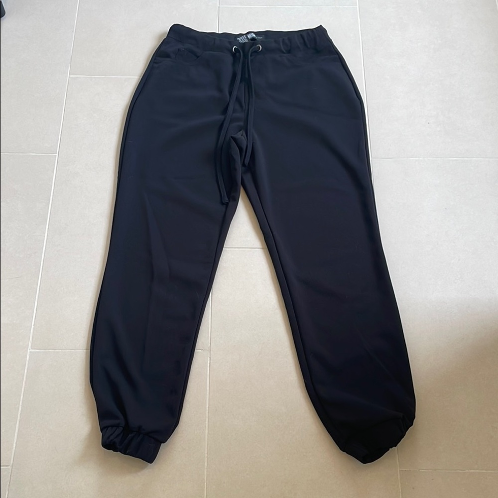 Rewash Black Women's Track Joggers with Drawstring